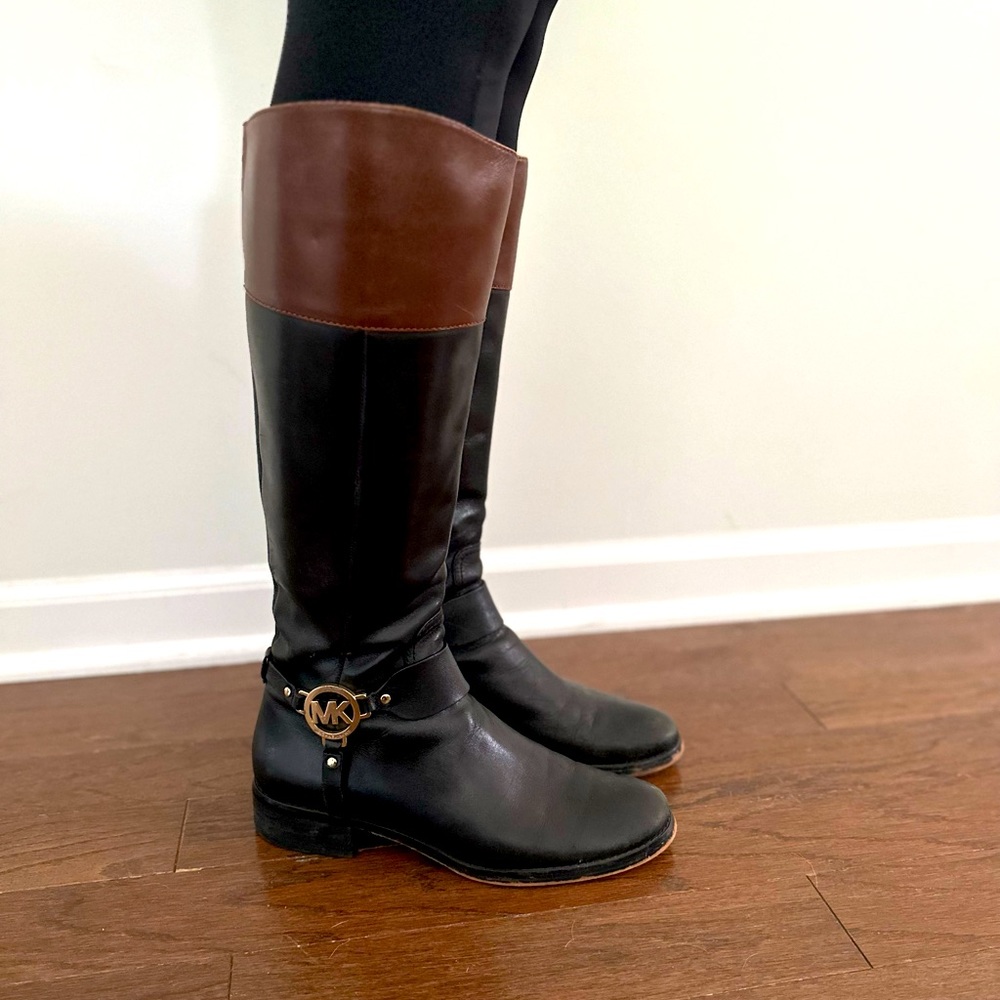 Michael Kors Boots, Black/Brown, Size 9.5